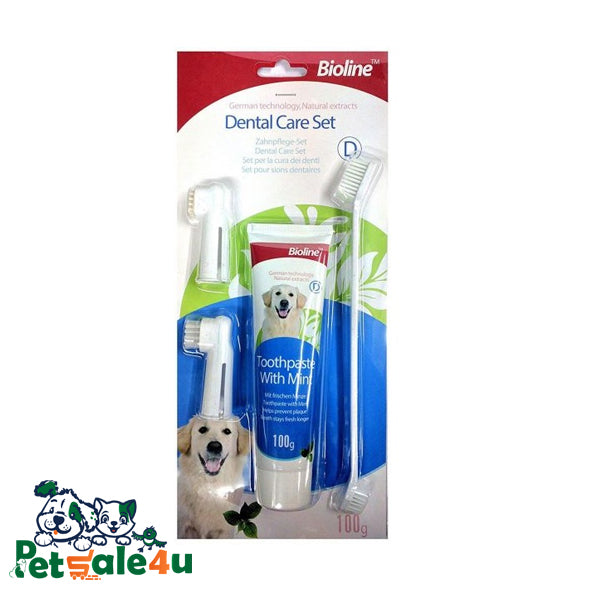 مجموعة العناية بالأسنان-نكهة النعناع 100 جرام-مجموعة