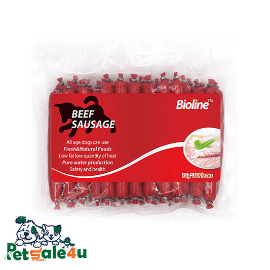 سلسلة الوجبات الخفيفة - سجق لحم بقري 15جم*30