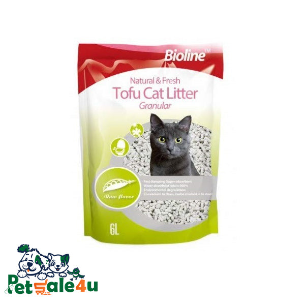 فضلات القطط - فضلات القطط التوفو - الشاي الاخضر 6 لتر