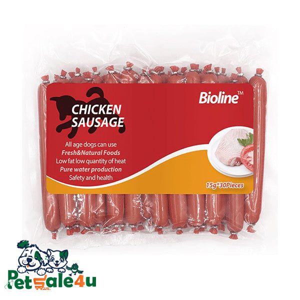 سلسلة الوجبات الخفيفة - نقانق دجاج 15جم*30