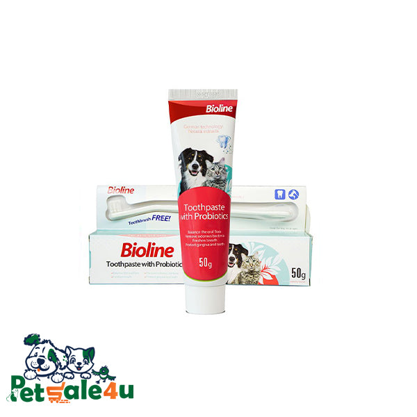 معجون أسنان للحيوانات الأليفة - معجون أسنان بالبروبيوتيك 50 جرام